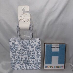 8 Count Easter Treat Bags & 4ft Felt Happy Easter Garland Bundle